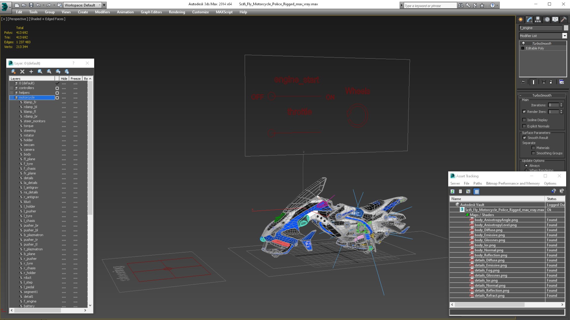 flying police motorcycle