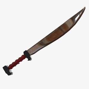 Combat Knife Game-Ready 3D model