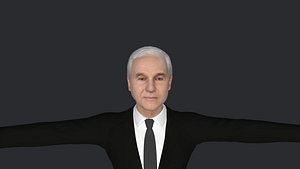 Ron Paul  Hyper Realistic Full Body Fully Rigged 3D Character 3D model