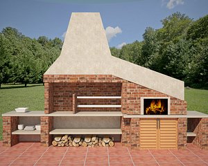 barbecue 3D model