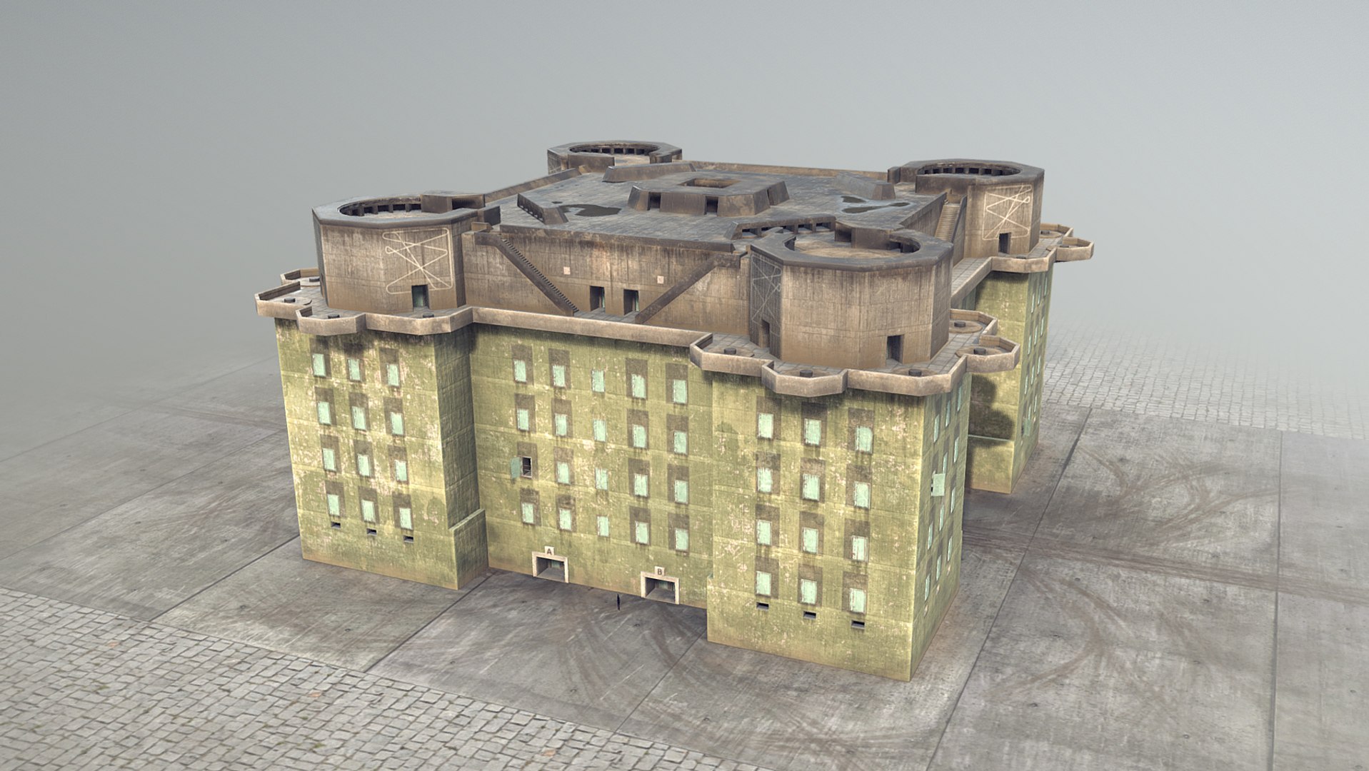 ww2 flakturm iv 3D https://p.turbosquid.com/ts-thumb/Cz/mog6xx/2Mb2djrP/screenshot_flakturm___001/jpg/1582313965/1920x1080/fit_q87/c5ea3d51ad3818a7efc8f118e96e12b1ce5f796c/screenshot_flakturm___001.jpg