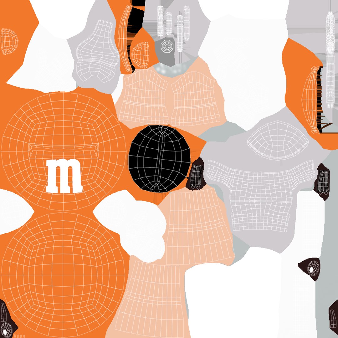 M and Ms Characters 3D model https://p.turbosquid.com/ts-thumb/Cz/nli4Gd/fK/orange_uv/png/1646457082/1920x1080/fit_q87/f16acfb9461101676c50020504ad7e82cd3b5281/orange_uv.jpg