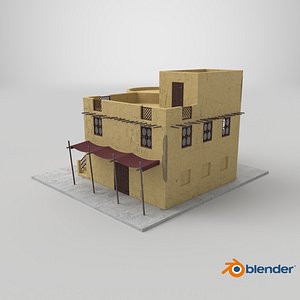 Arab House with Circular Construction model