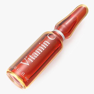 vitamin c 1ml ampoule 3D model