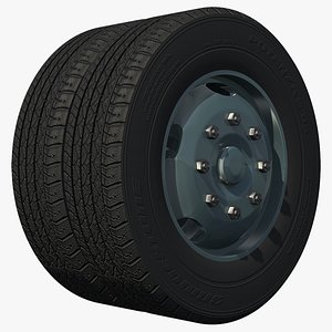 3d rim wheel bus heavy model