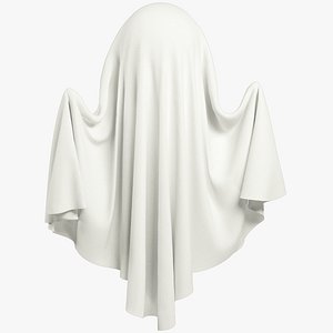 3D Funny Ghost Blank V3