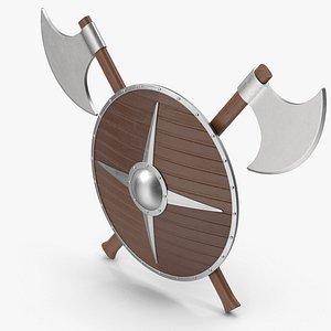 Viking Shield And Axes