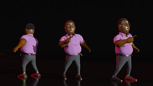 Cartoon Indian Man Rigged
