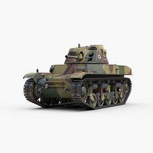 ww2 renault acg1 tank 3D
