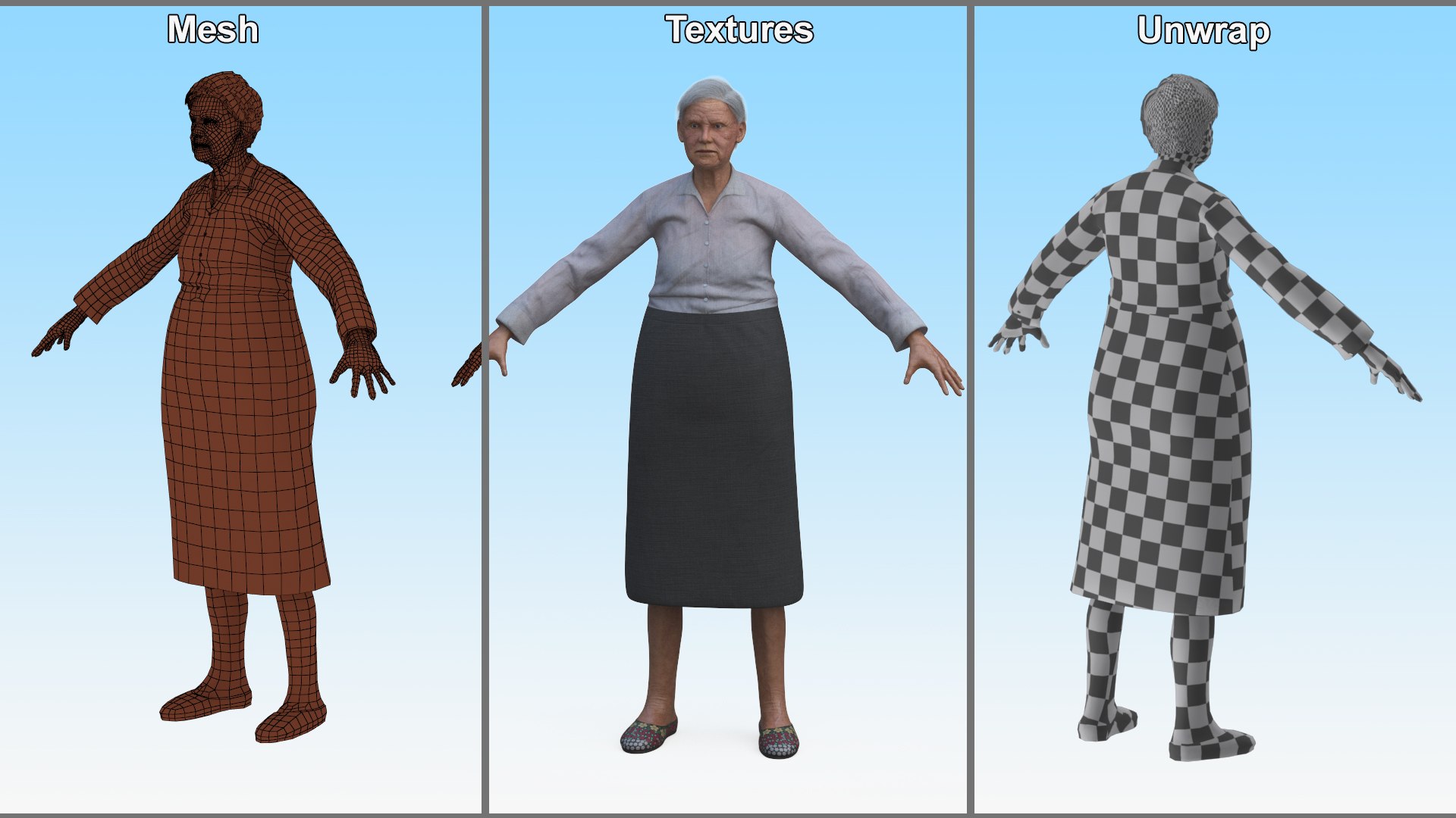 Older Woman Rigged 3D model https://p.turbosquid.com/ts-thumb/D0/BmHv1I/j9/older_woman_rigged_018/jpg/1730439349/1920x1080/fit_q87/83c2005a23c7a9b619663bb228c5298b33e7790d/older_woman_rigged_018.jpg