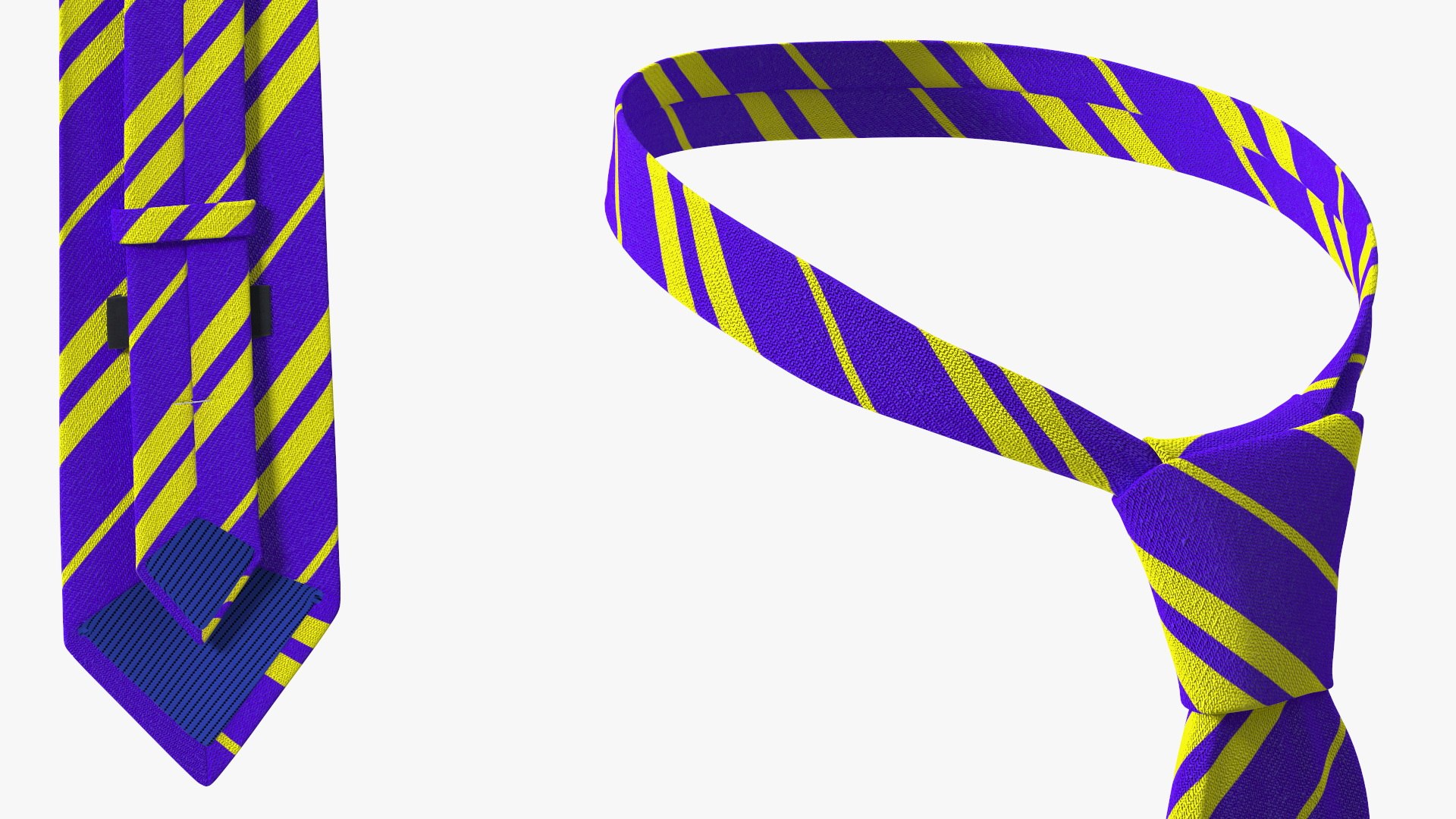 3D Striped Necktie Fashion Accessory Model - TurboSquid 2199219