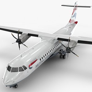 3D ATR 72 BRITISH AIRWAYS L1624