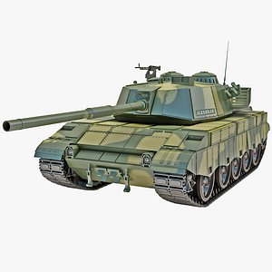 al-zarrar pakistan main battle tank 3d 3ds