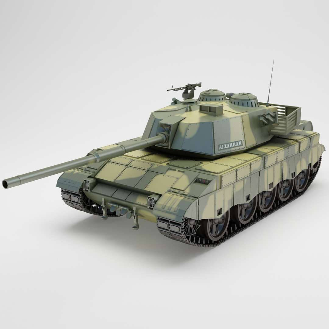 Al zarrar Pakistan Main Battle Tank 3d 3ds