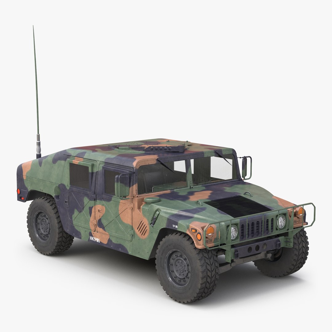 Humvee Camo 3D model preview