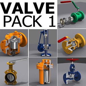 3d valve pack 1 model