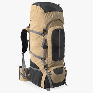 Hiking Backpack with Multiple Pockets 3D model