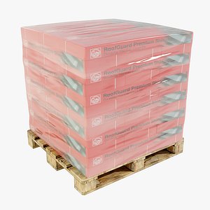 Pallet with Roof Shingles 3D model