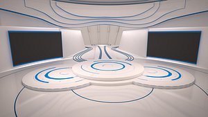tv studio 3D model