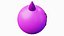 Evil Purple Emoticon Emoji or Smiley