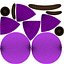 Evil Purple Emoticon Emoji or Smiley