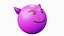Evil Purple Emoticon Emoji or Smiley
