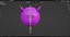 Evil Purple Emoticon Emoji or Smiley