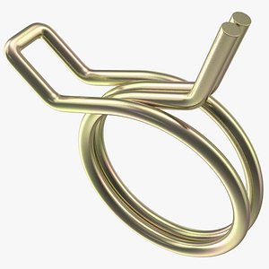 Double Wire Spring Hose Clamp Zink