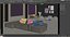 scena interna ufficio loft 02 con mobili