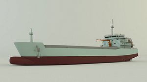 3D model Dry cargo ship 3D model