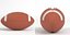 American football ball 2 3D model