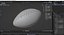 American football ball 2 3D model