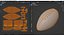 American football ball 2 3D model