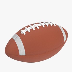 American football ball 2 3D model