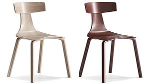 3D Remo Wood Chair 1415-10 by Plank model