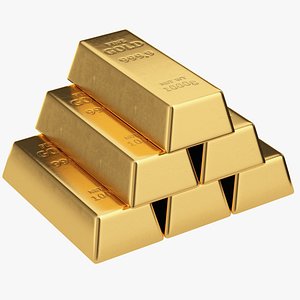 Gold Bars 3D model