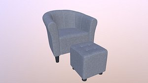 Sofa and Table 3D model
