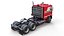 3D Freightliner Powerliner dropdeck trailer