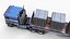 3D Freightliner Powerliner dropdeck trailer
