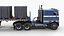 3D Freightliner Powerliner dropdeck trailer