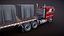 3D Freightliner Powerliner dropdeck trailer
