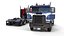 3D Freightliner Powerliner dropdeck trailer