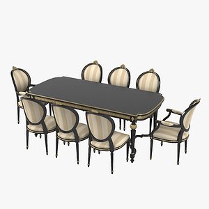 3D angelo cappellini cezanne dining table model