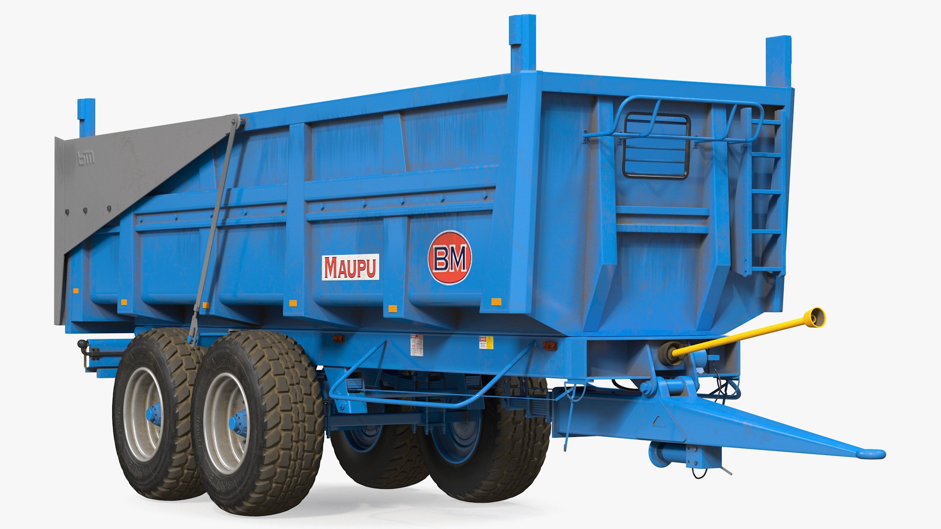 Maupu 18t Trailer Dirty 3D model preview