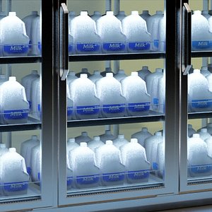 dairy department 3d model