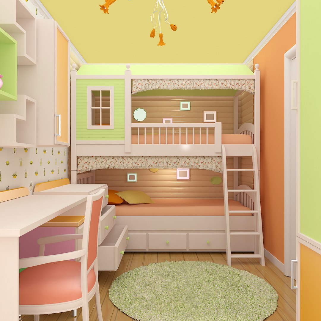 3D Children Room Model - TurboSquid 1403490