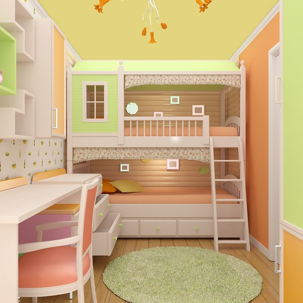 3D children room model