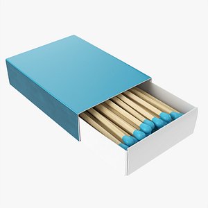 Box of matches 02 3D model