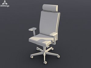 Mr 24 Swivel chair with height-adjustable headrest