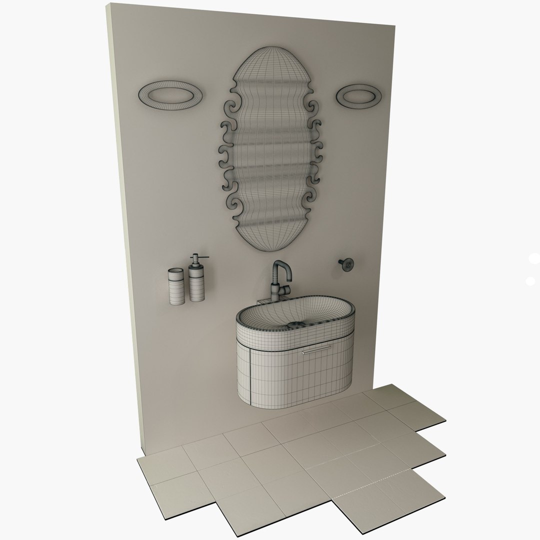 Bathroom Set Dxf